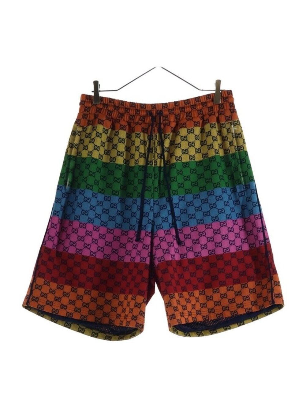 Gucci Multicolor Lacing Shorts Racingshorts Half GG Logo